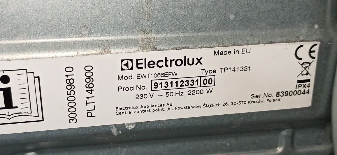 Pralka Electrolux