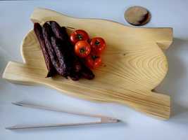 Korytko drewniane z grawerem lub LOGO na prezent na mięso Grilla 50cm