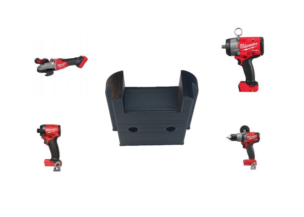 Zestaw 4 uchwytów na elektronarzędzia Milwaukee M18