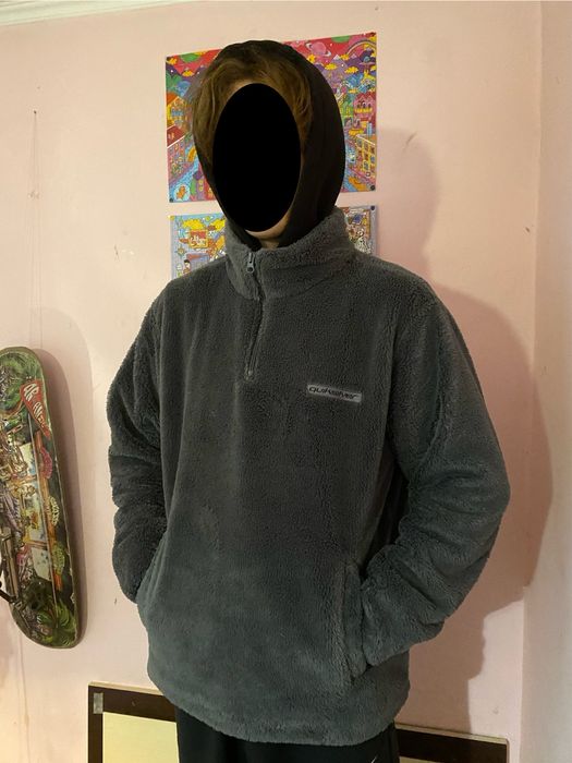 куртка шерпа анорак quiksilver L