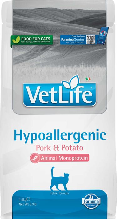 Farmina Vet Life Cat Hypoallergenic Pork & Potato 1,5 kg