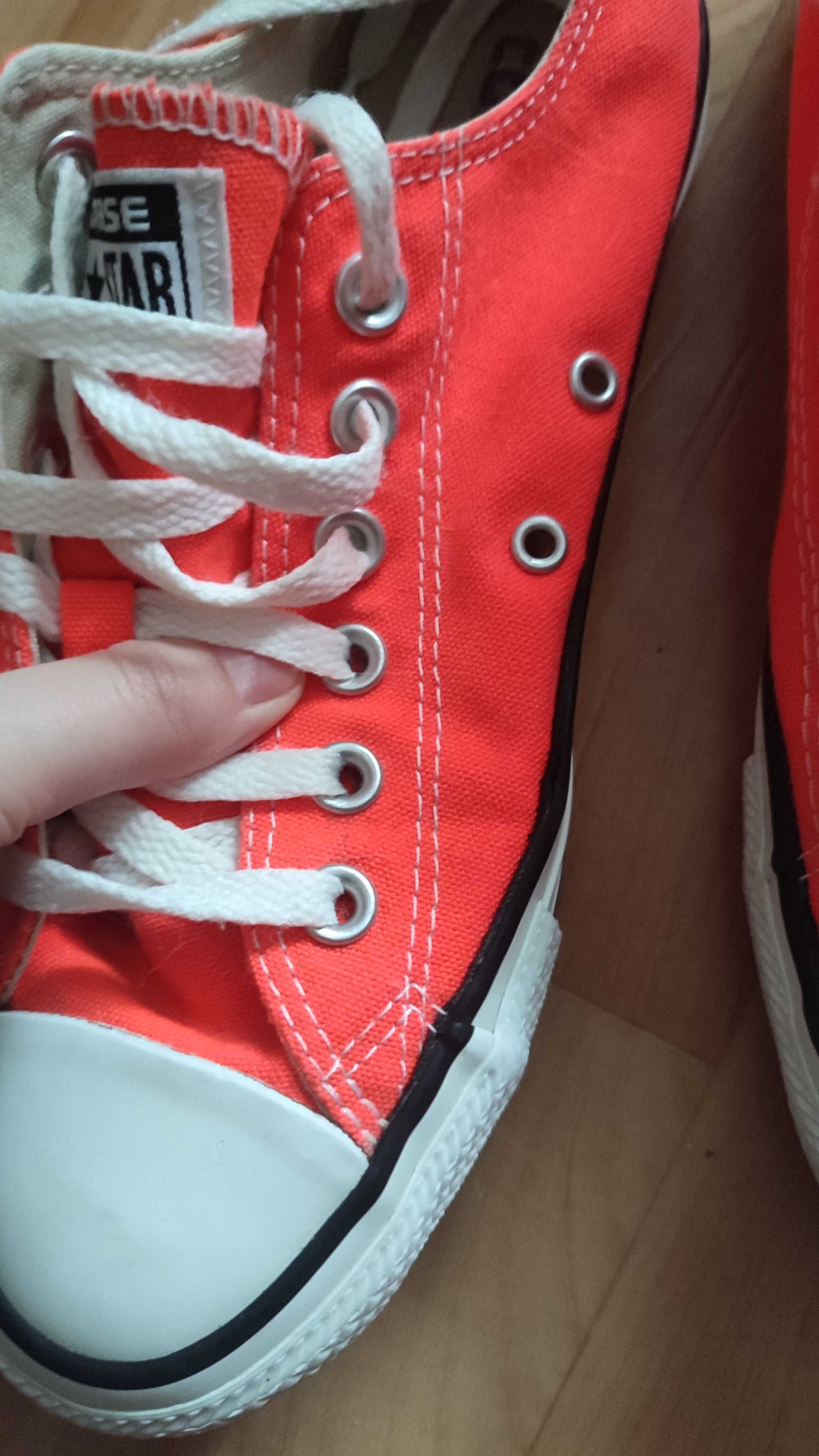 Кеди Converse оранж яскраві неон помаранчеві 37,5 р. 24 см