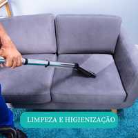 Limpeza e higienização de sofás, colchões, cadeiras , tapetes etc