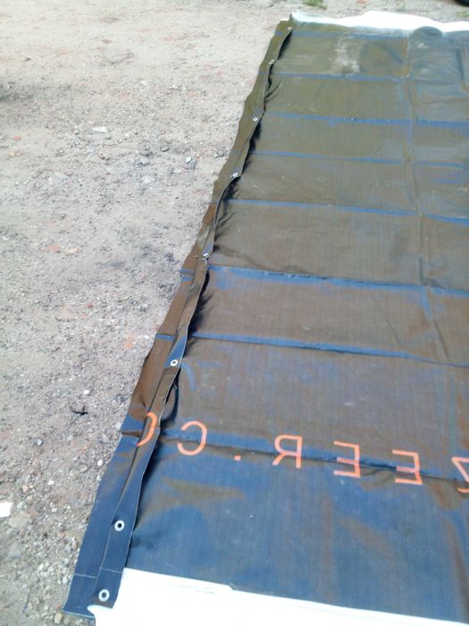 Plandeka 6x3 5x3 NA PRZYCZEPE mocnagruba nieprzemakalna banerowa oczka