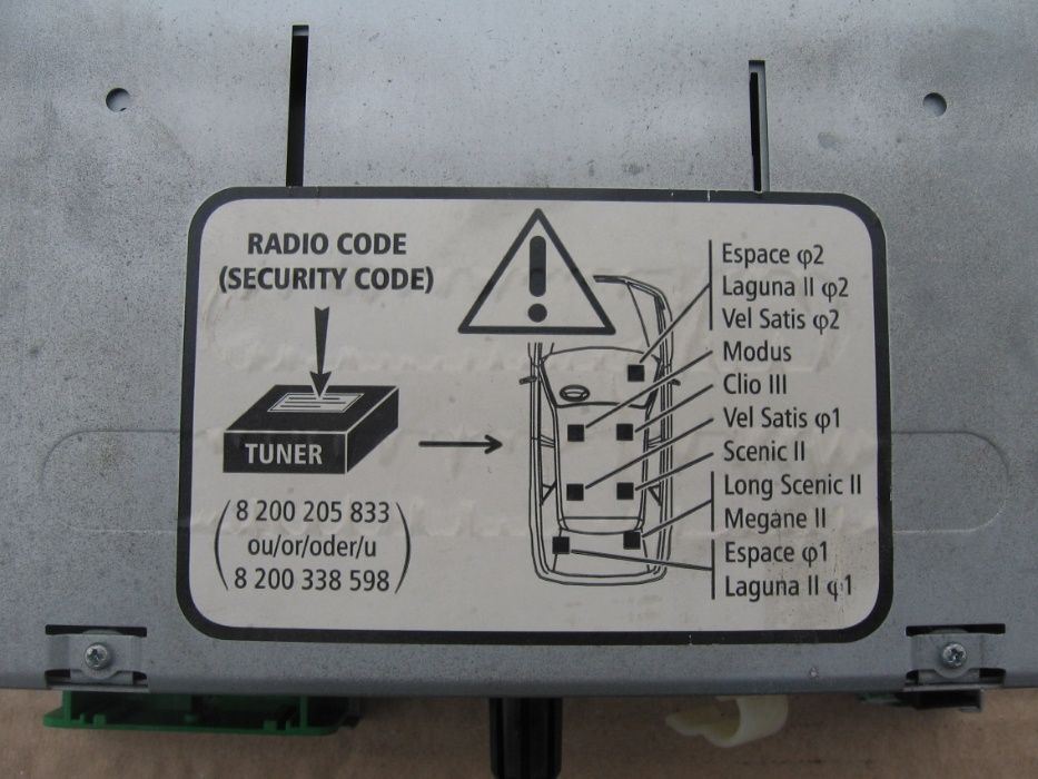 Renault Laguna 2 II Lift Radio Cabasse Auditorium