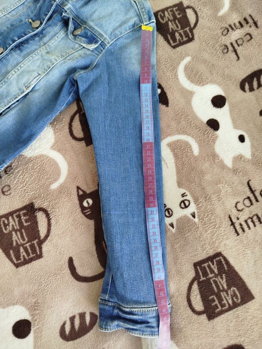 Джинсовий фірмовий С&А піджак джинсовый пиджак на дівчинку 134