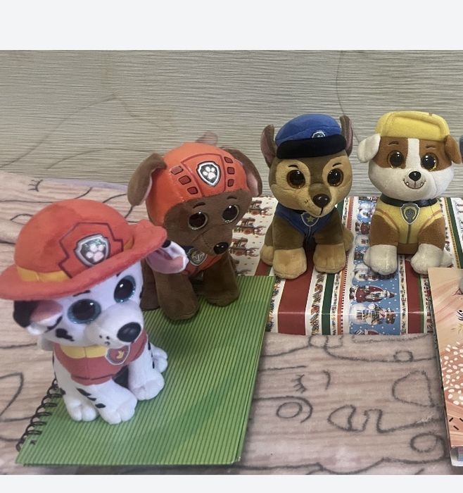 Глазастики TY Щенячий патруль Гонщик Кремез Маршал  Зума мʼякі