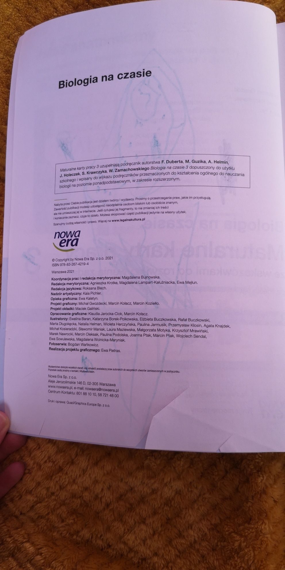 Maturalne karty pracy. Biologia na czasie 3. Zakres rozszerzony.