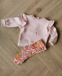 Komplet Ted Baker pollys 74 bluza ocieplana legginsy kwiaty