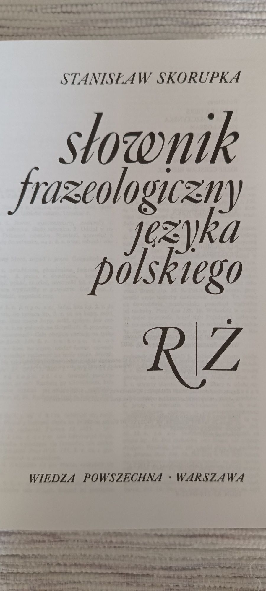 II tomy Słownika Frazeologicznego Języka Polskiego 2002 rok