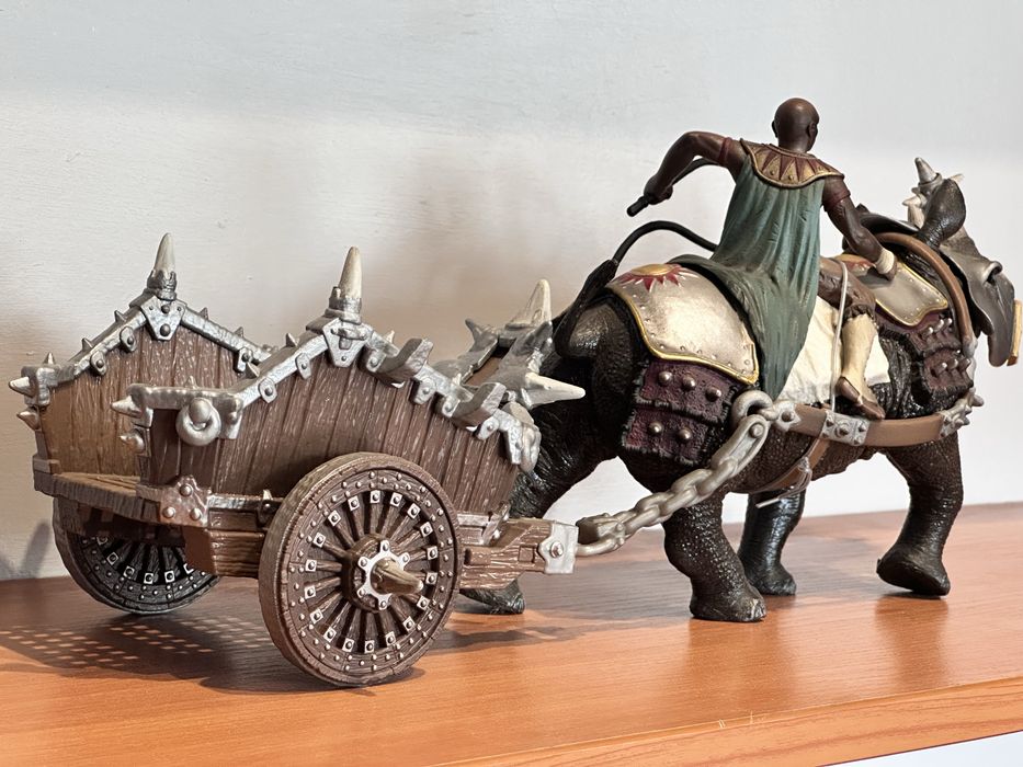 Schleich 70083 Гладиатор на боевом носороге — оригинал, редкость