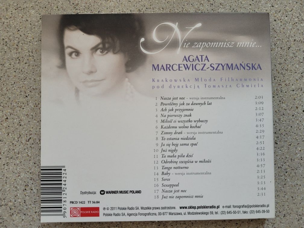 CD A.Marcewicz-Szymańska Nie zapomnisz mnie 2011 Polskie Radio