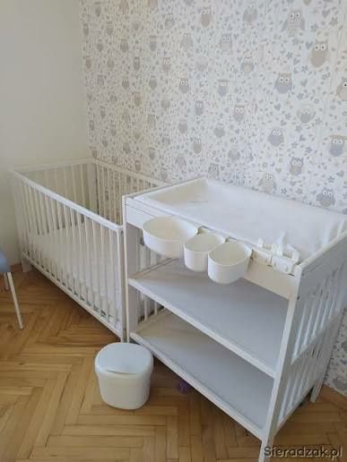 Przewijak IKEA Gulliver + materacyk + zestaw organizerów ÖNSKLIG