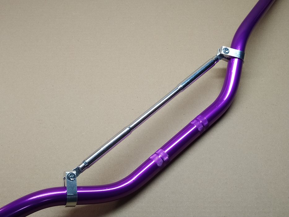 Руль мото универсальный d22 "PROTAPER" фиолетовый +перемычка