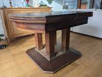 Stół drewniany - rozkładany, 100-letni antyk