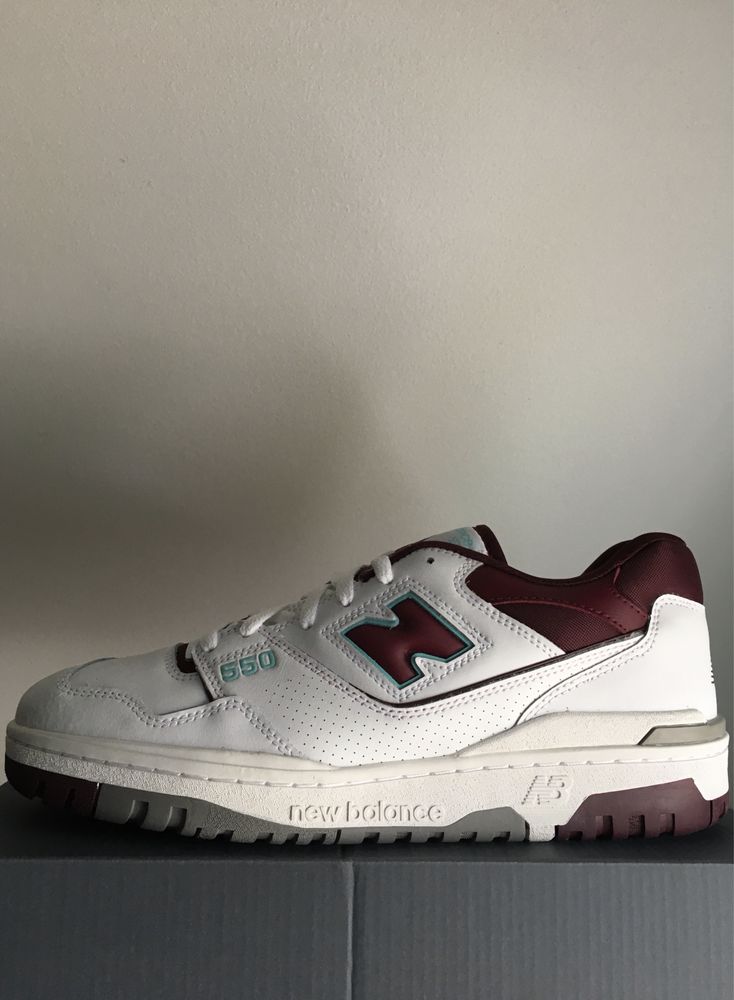 New Balance 550 Cyan Burgundy white nb550 45,5