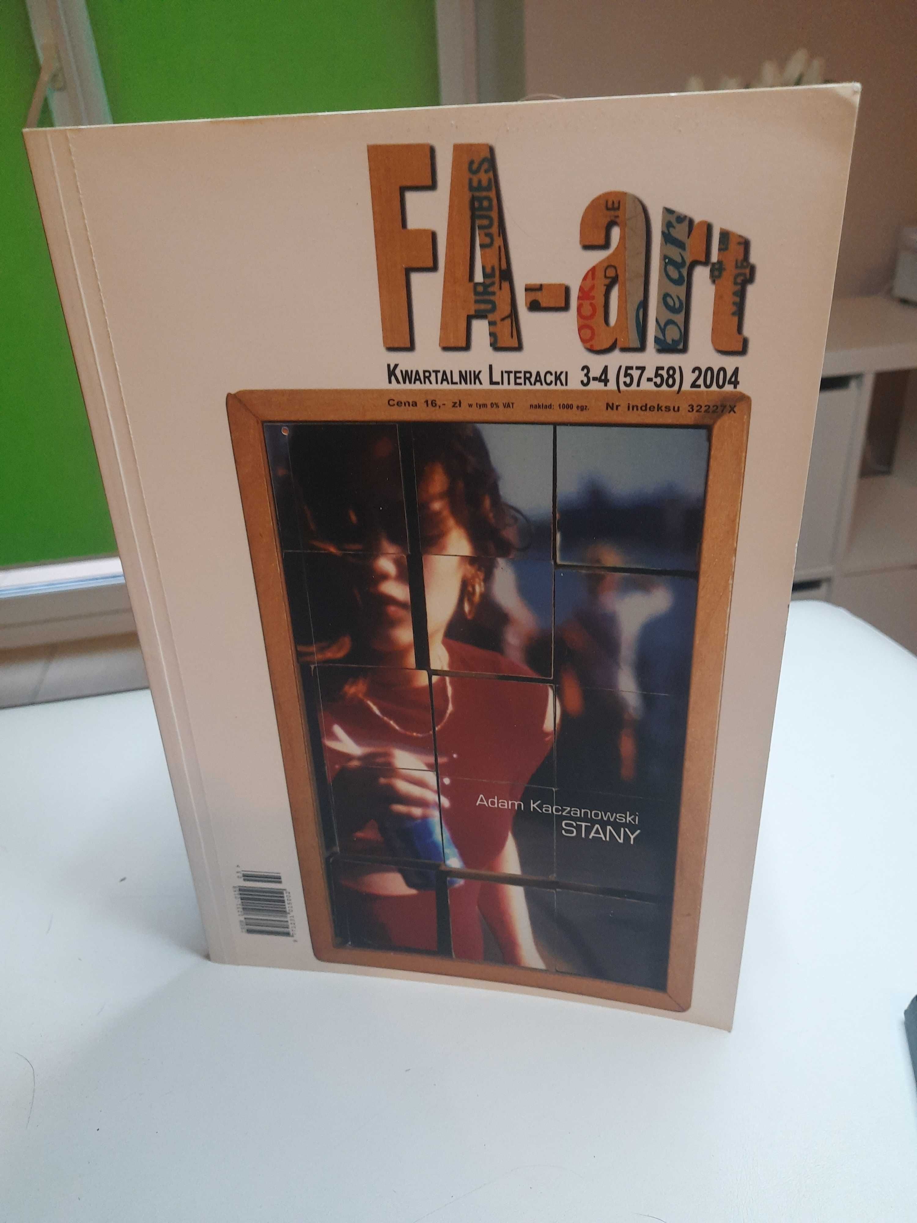 "Fa-art" - czasopismo literackie nr 3-4 rocznik 2004