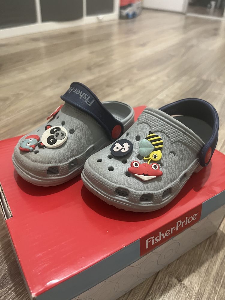 Fisher Price buty buciki klapki jak Crocs r. 20, do nauki chodzenia