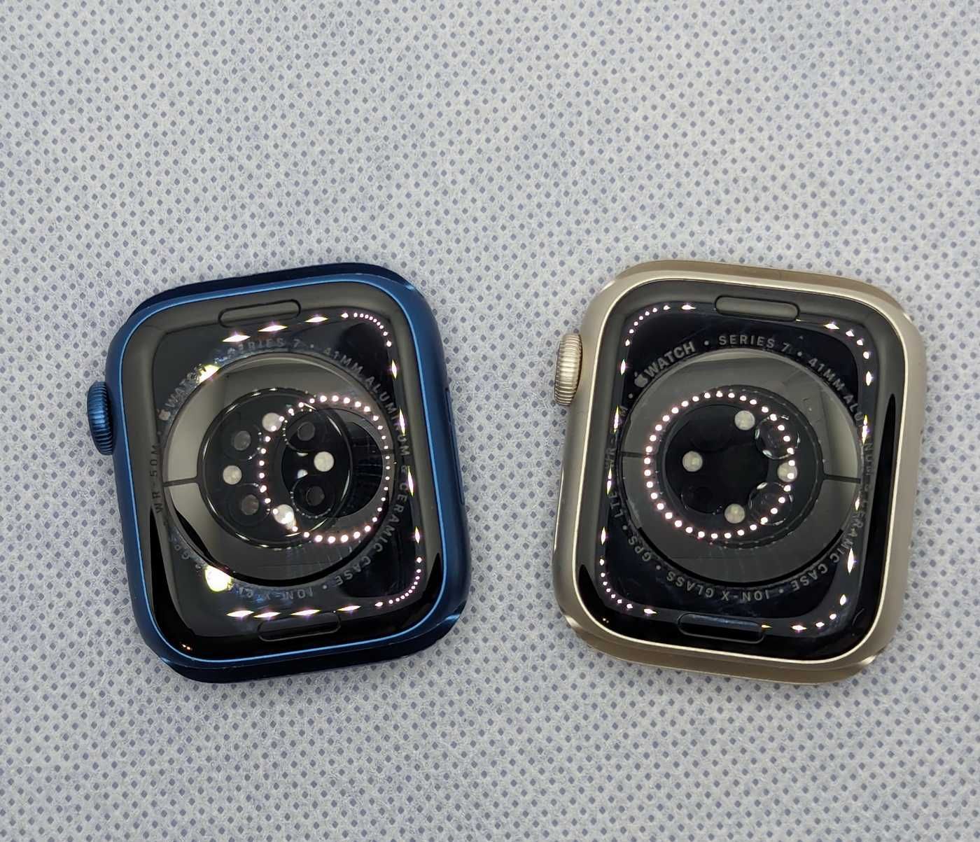 Диспдлей екран модуль Apple Watch 7 41 Blue Starlight корпус скло зад
