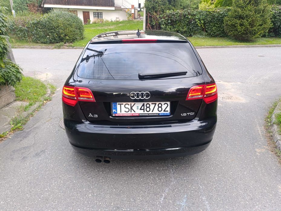 Audi A3 8P LIFT 1.9 TDI Sportback Czarna Alu Tempomat Navi PDC