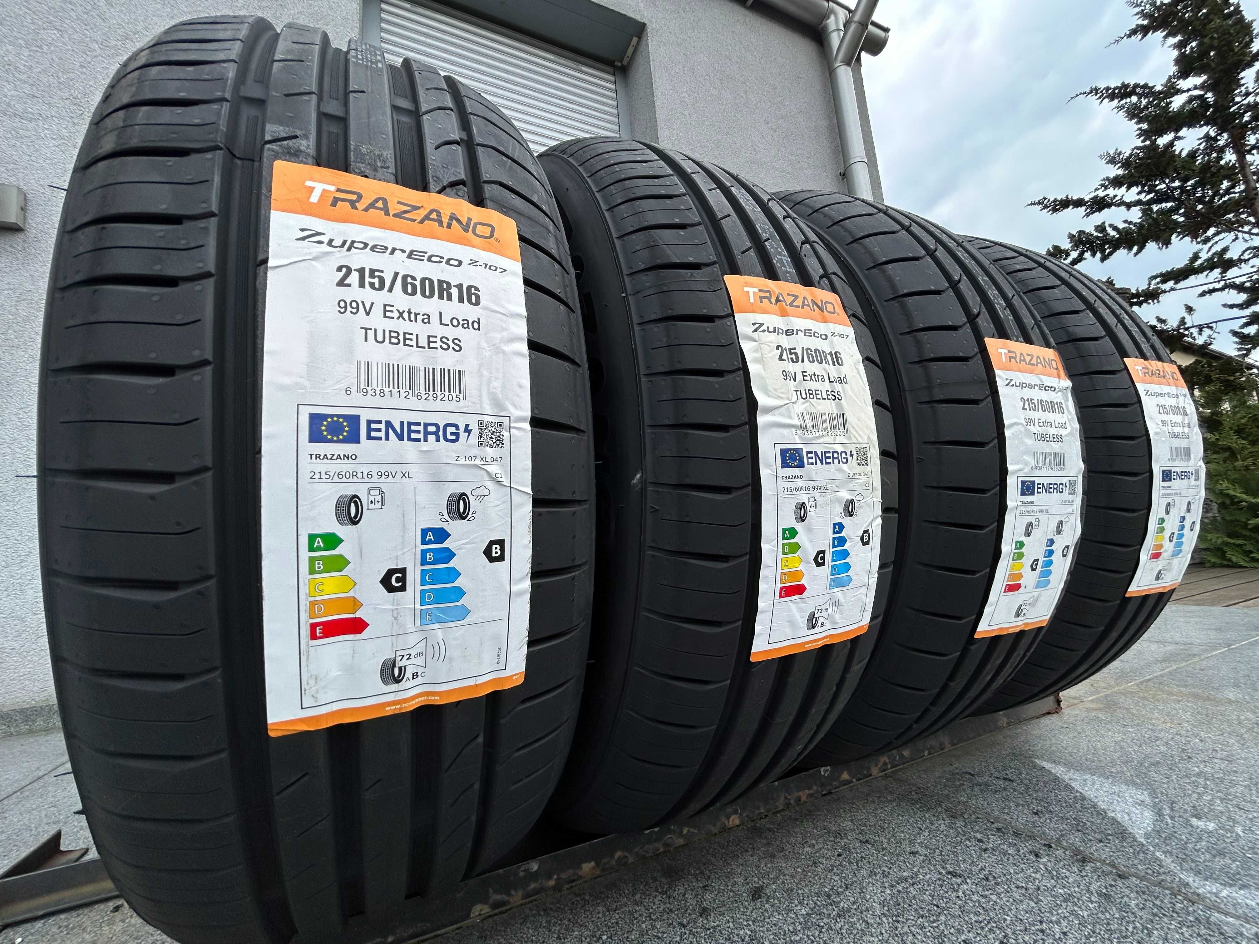 4szt letnie 215/60R16 Trazano Z107 99V XL prod. 2024rok! C,B,72db Gwar