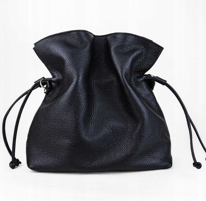 Torebka Damska skóra naturalna Brae-M Czarny