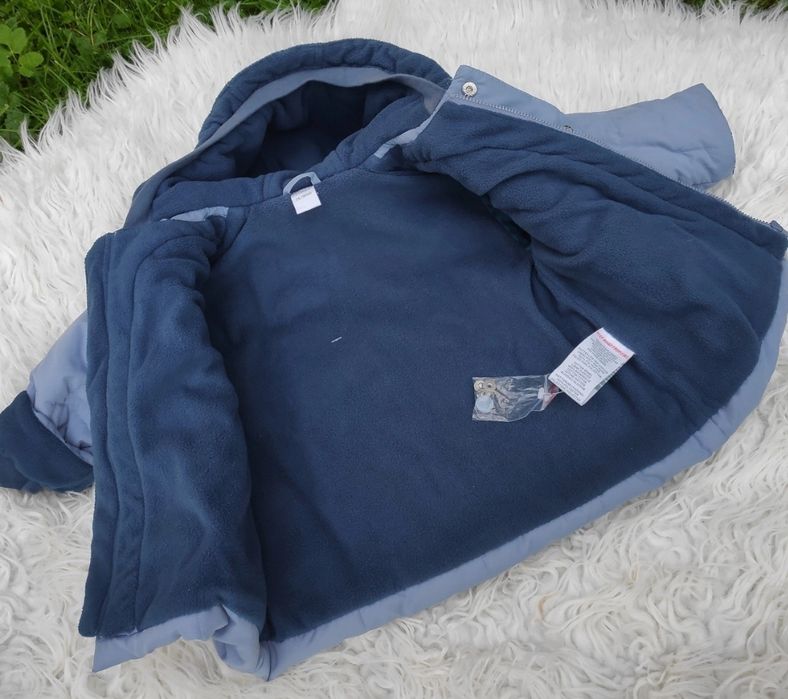 Kurtka kanz 74 cm 9 miesięcy. Kurtka z polarem zimowa chlopieca