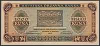 Chorwacja 1000 kuna 1943 - stan bankowy UNC