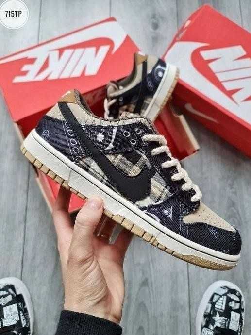 Мужские кроссовки Nike SB Dunk Low Cactus Jack 40-45 найк сб данк