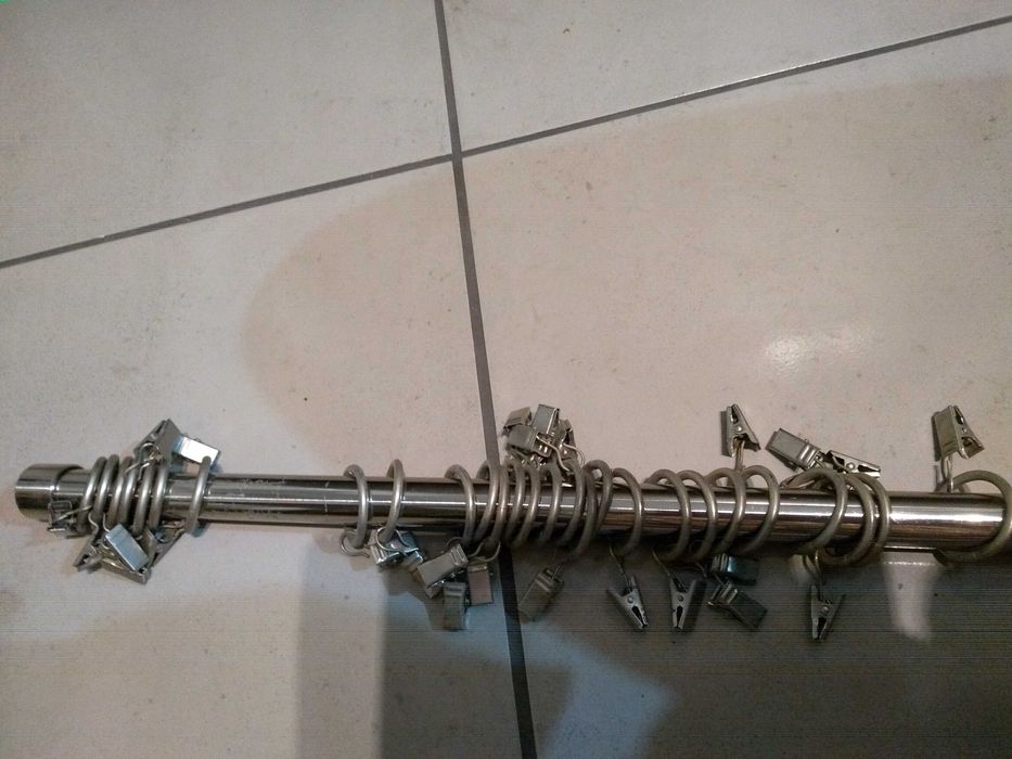 Karnisz srebrny 175 cm