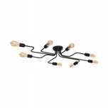 Lampa sufitowa, żyrandol czarny loft