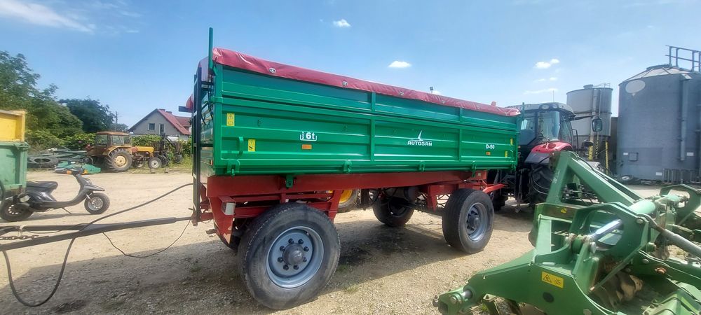 Przyczepa rolnicza D50 D55 wywrotka, NOWA ZABUDOWA