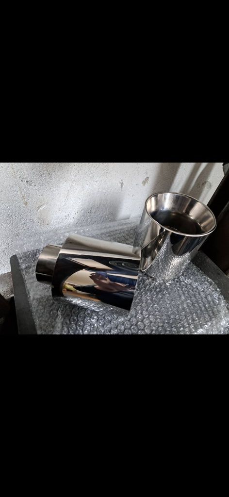 Końcówki wydechu stal nierdzewna tłoczone custom 101, 114 129mm