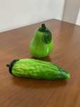 Frutas decorativas em vidro