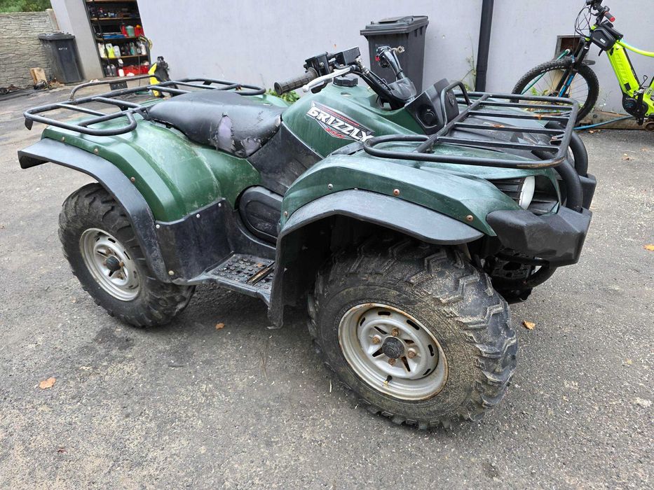 Yamaha Grizzly 450 IRS 4x4 Kodiak jezdzący uszkodzony silnik