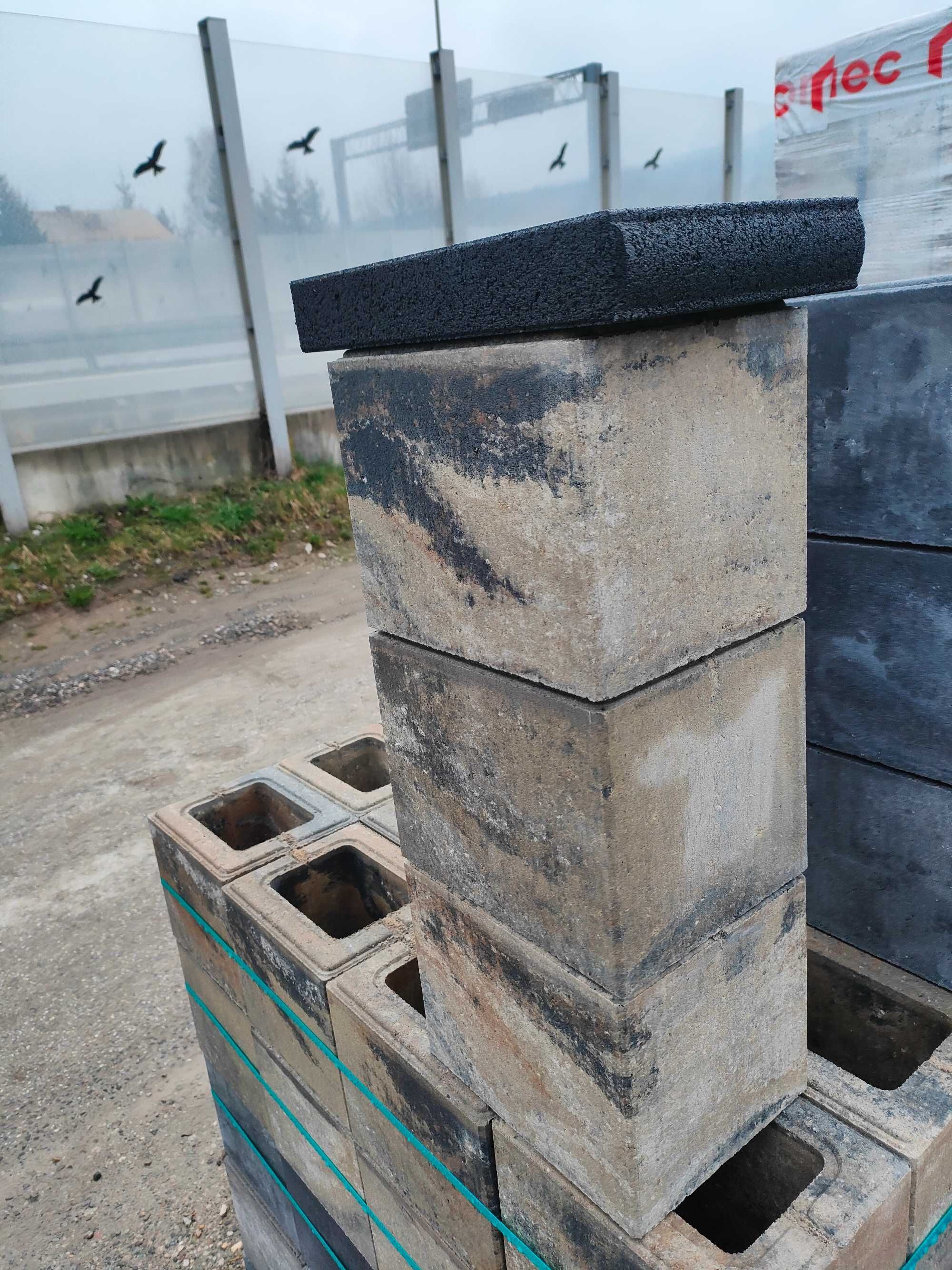 Daszek 33x20x5 cm Przykrywka na słupek ogrodzenie mur płot kapelusz