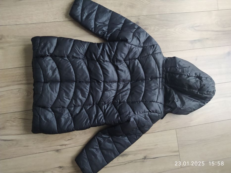 Kurtka dziewczęca czarna Next rozm. 122cm