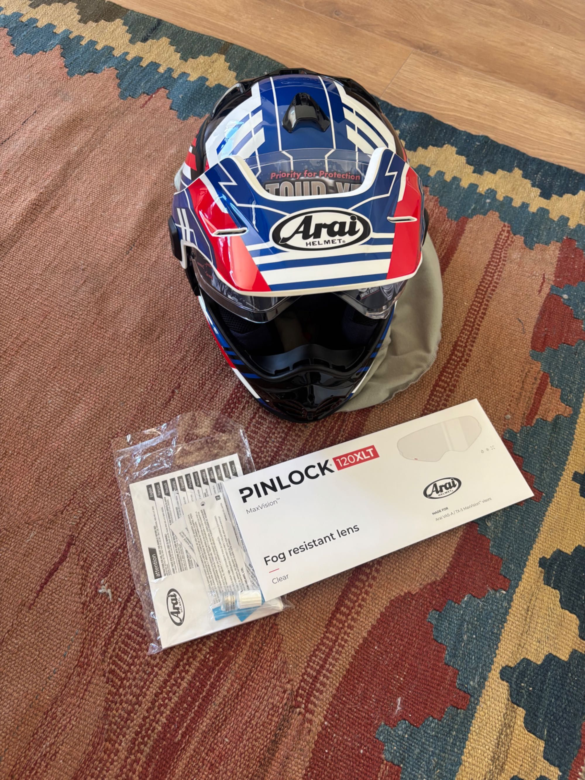 Arai tour x5 trail blue t. M