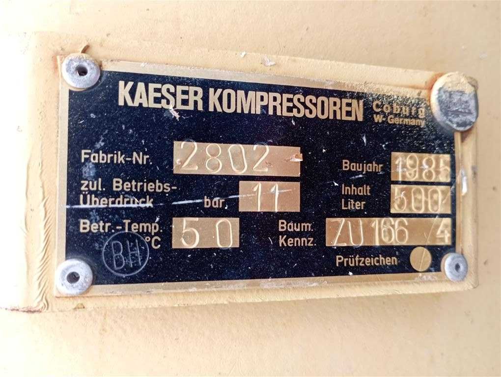 Zbiornik na sprężone powietrze KAESER 500 L 11bar S014862