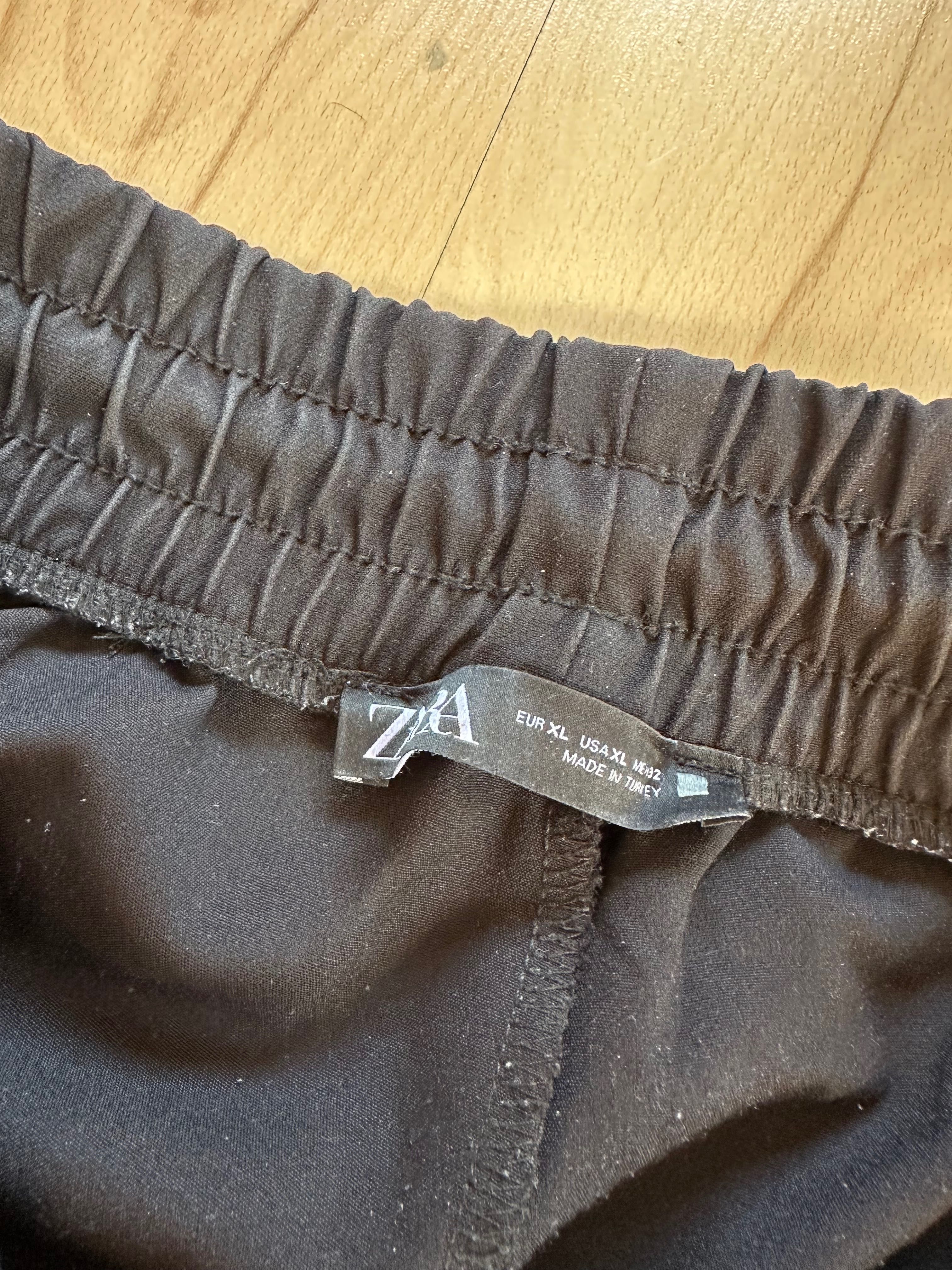 Czarne spodnie Zara rozmiar XL