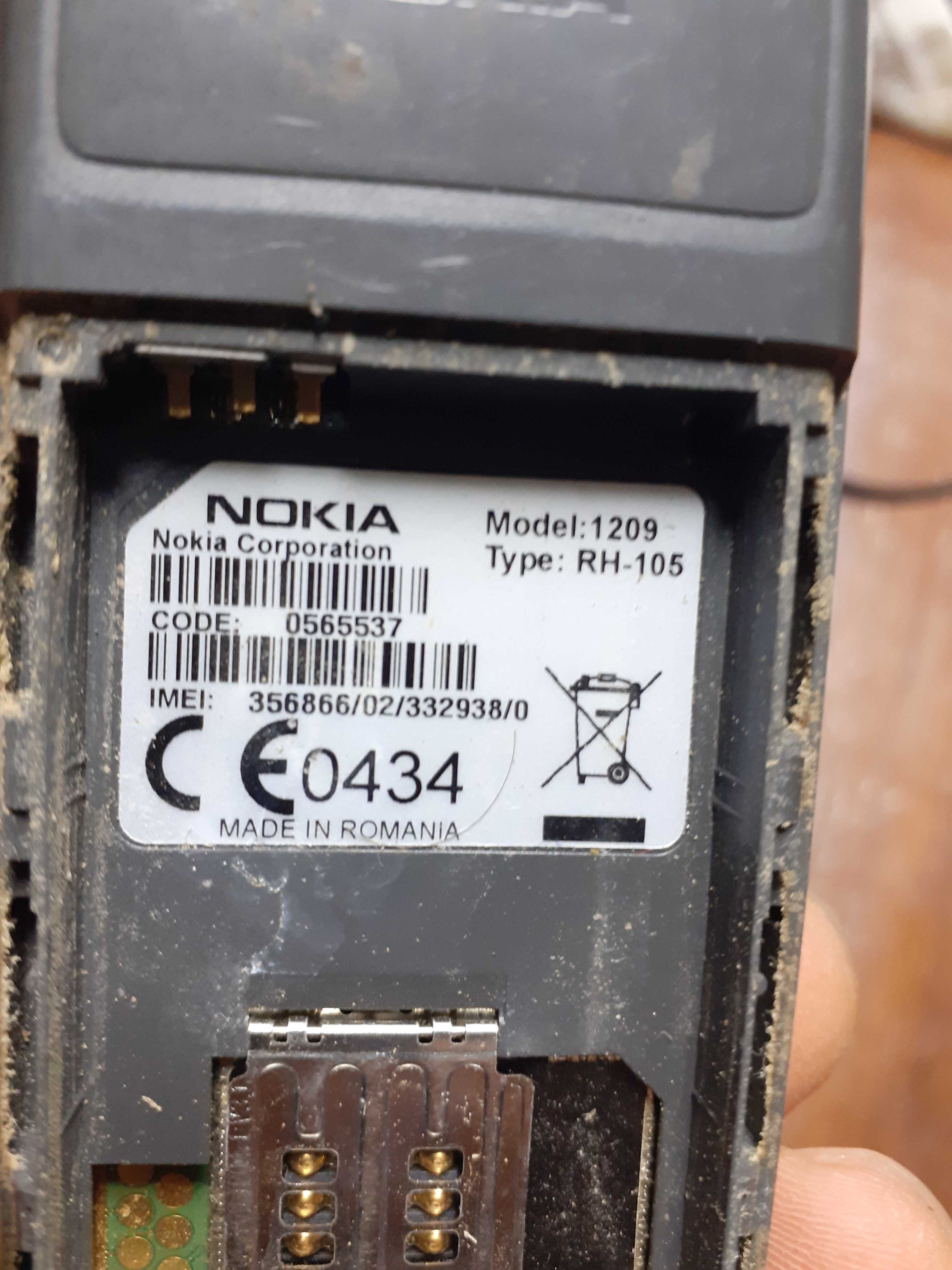 Nokia 1209 sem carregador