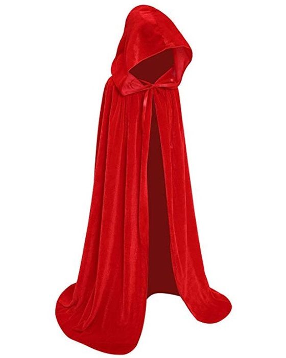 Плащ з капюшоном велюровий для маскараду