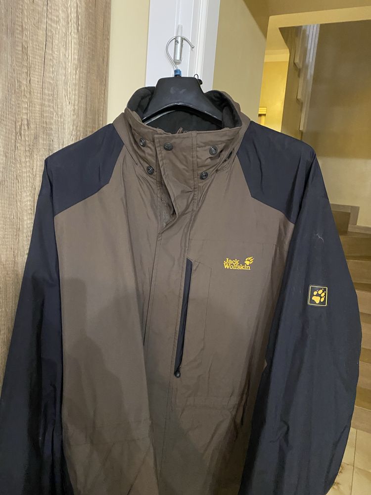 Jack Wolfskin kurtka męska XXL termoaktywna brązowoczarna oryginał