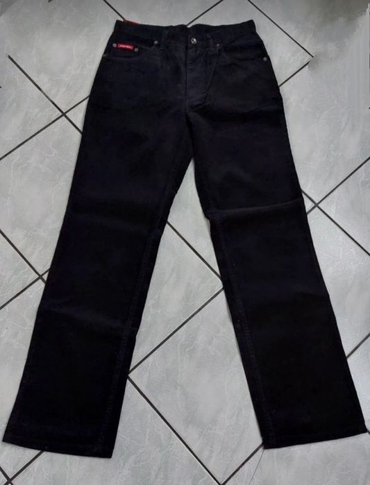 /Sztruksy męskie czarne bootcut 90s Stanley