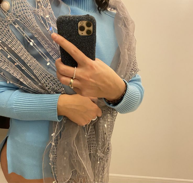 Piekny, elegancki szal, wesele, sylwester, impreza, święta