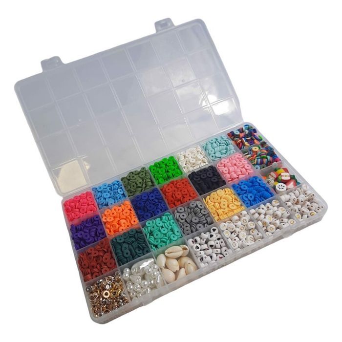 zestaw koralików do wyrobu biżuterii diy 5590szt