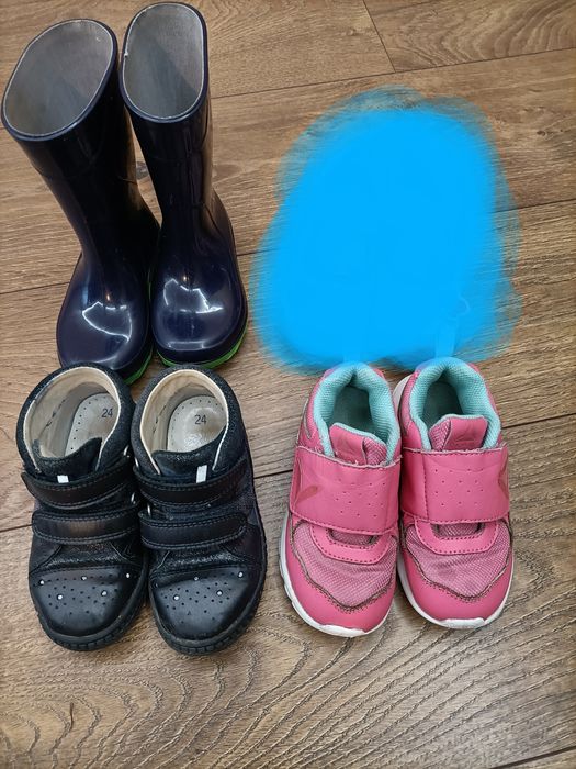 3 pary butów , Bartek,Reebok , kalosze rozmiar 24
