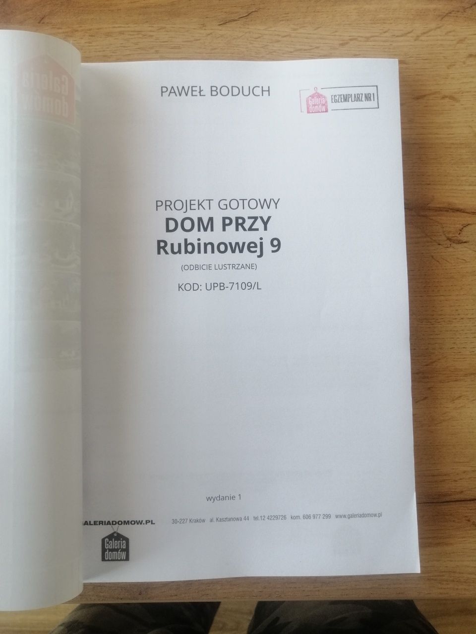 Gotowy projekt  bud. Dom przy Rubinowej 9 odbicie lustrzane