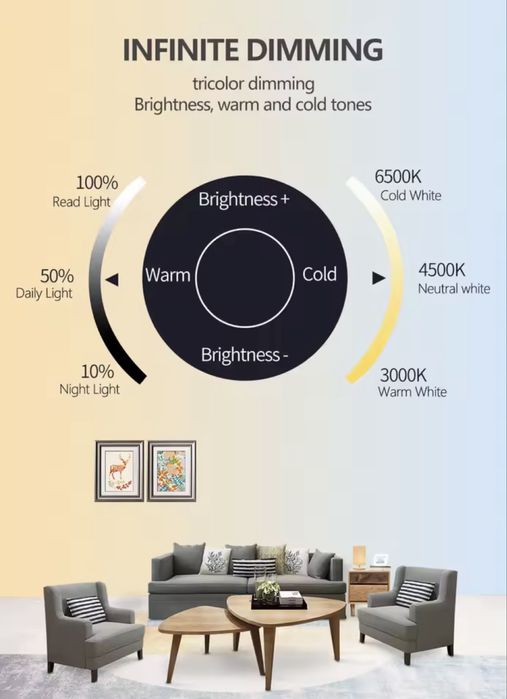 Elegancki Kryształowy Żyrandol LED 2 Okręgi