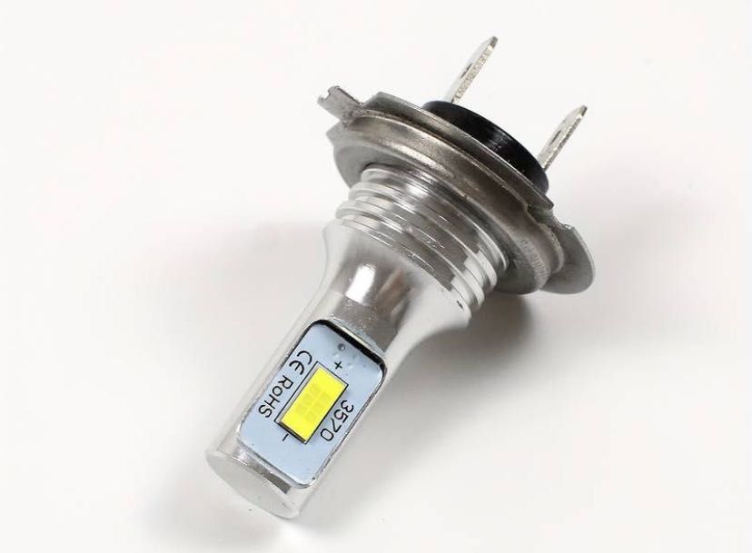 2PCS H7 LED Farol Lâmpada Branca 6000K(NOVAS)